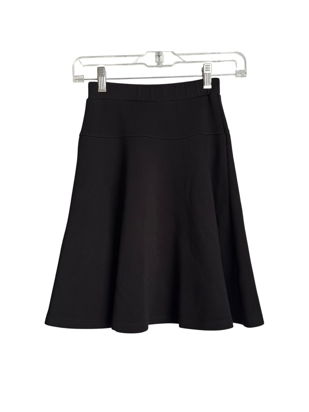 Kidichic Black Skirt Girls Size 10 Flowy A-line Knee Length Pull On